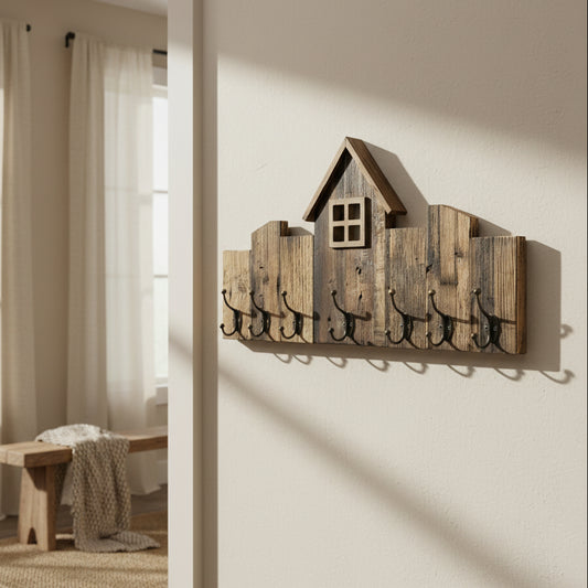Rustic Wooden Coat Hooks