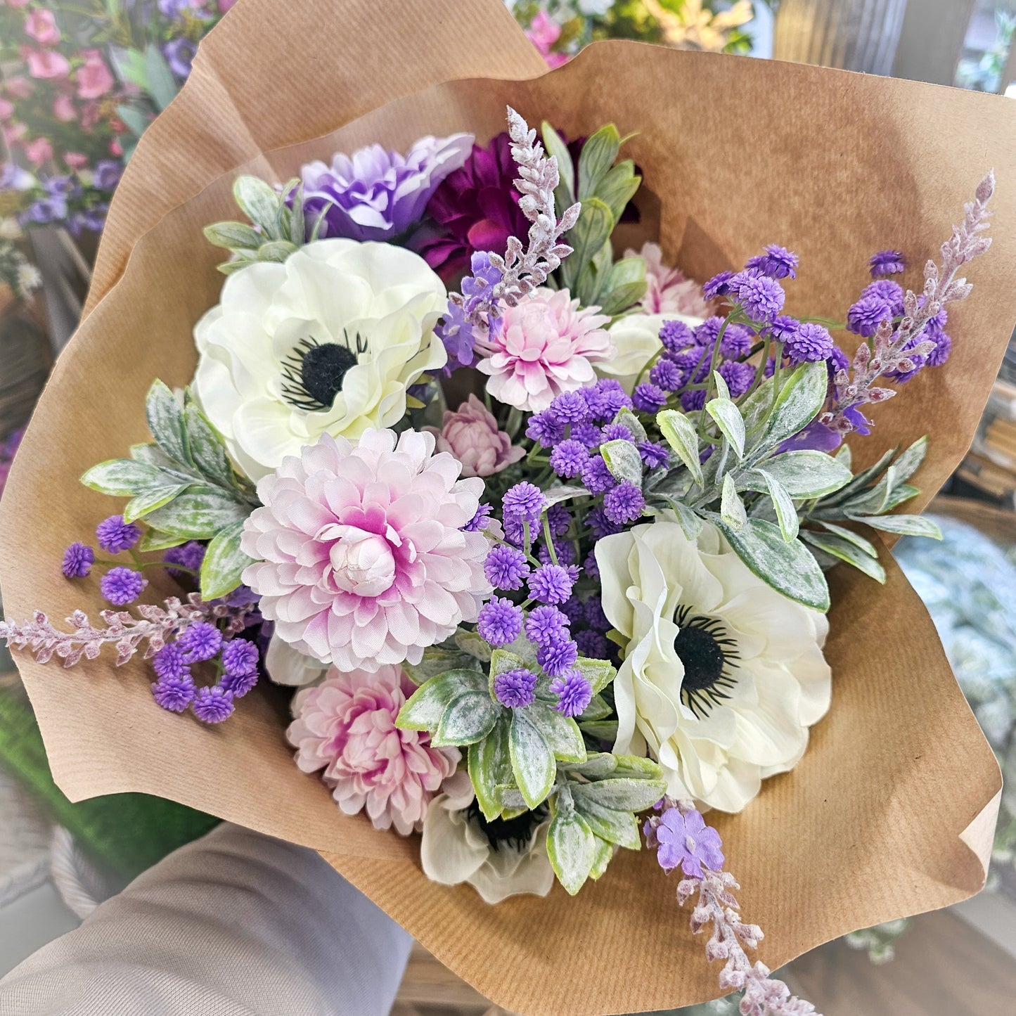 Artificial Bouquet No:016 - Purples