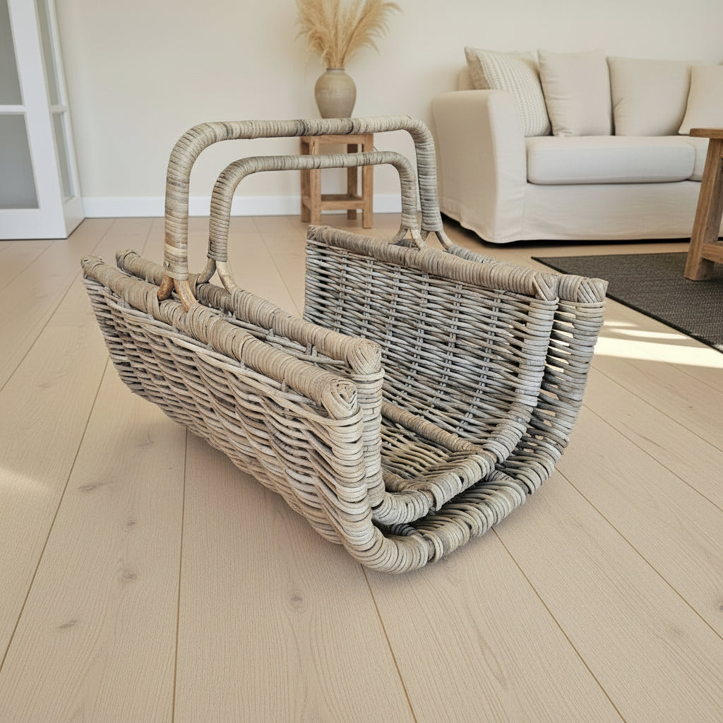 Glenweave Log Basket with Handle - 2 Sizes