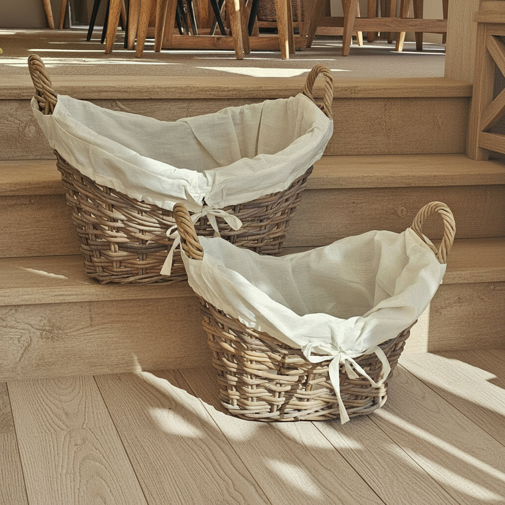 Glenweave Oval Baskets - Cotton Liner
