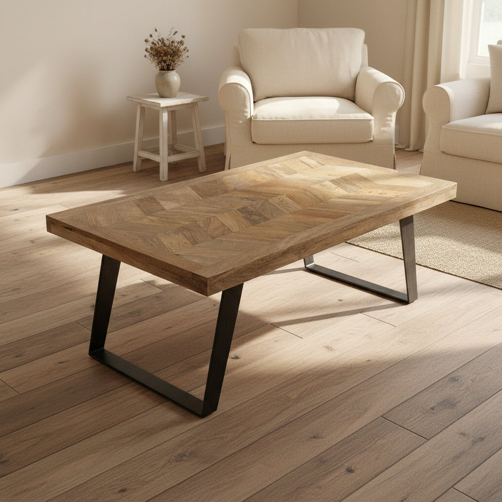 Herringbone Mango Coffee Table