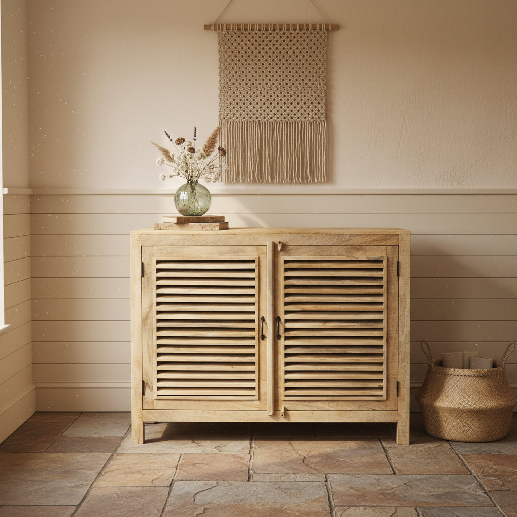 'Severn Mango' 2 Door Slatted Sideboard