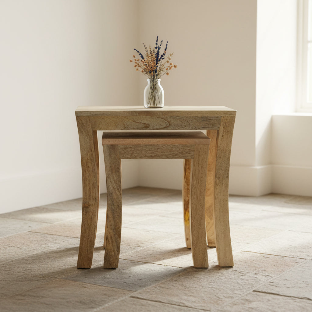 'Severn Mango' Nest of Two Tables