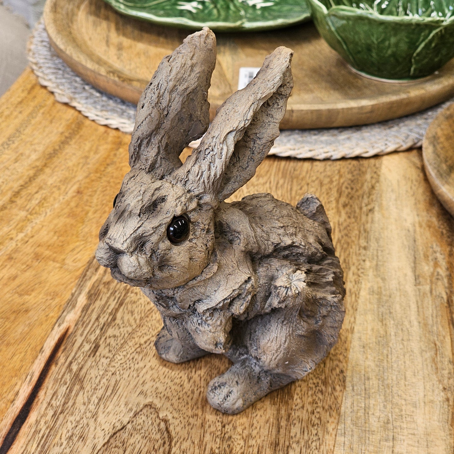 Driftwood Effect Small Rabbit Statue