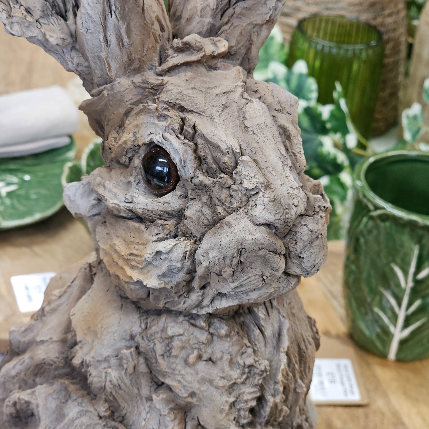 Driftwood Effect Large Rabbit Statue