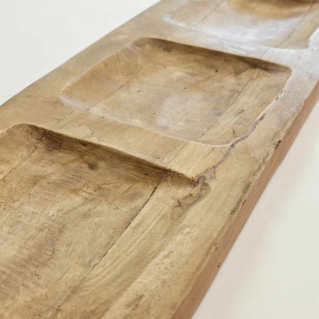 Rustic Mango Wood 3 Part Board