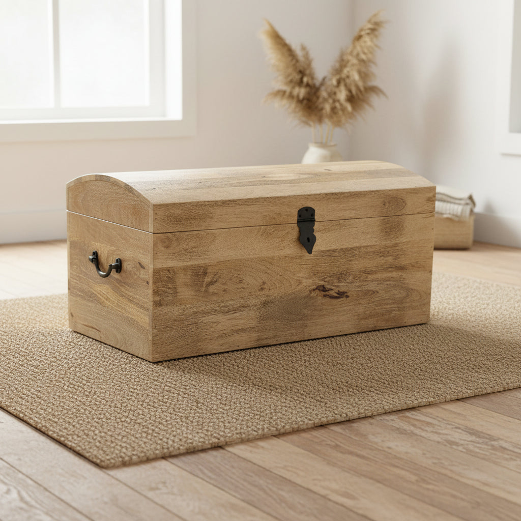 Solid Mango Wooden Treasure Chests