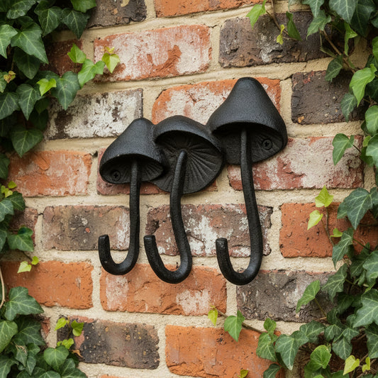 Cast Iron Mushroom Hooks
