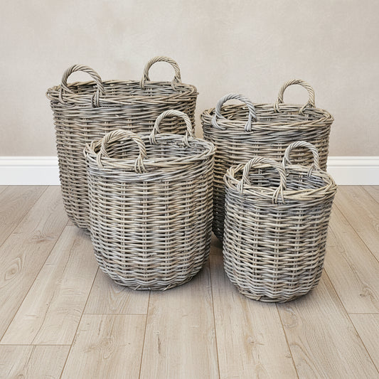 Glenweave Round Baskets with Ear Handles