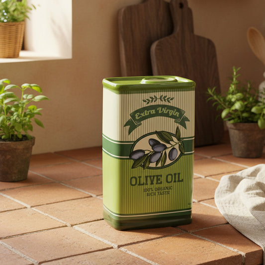 Retro Style Ceramic Olive Oil Vase
