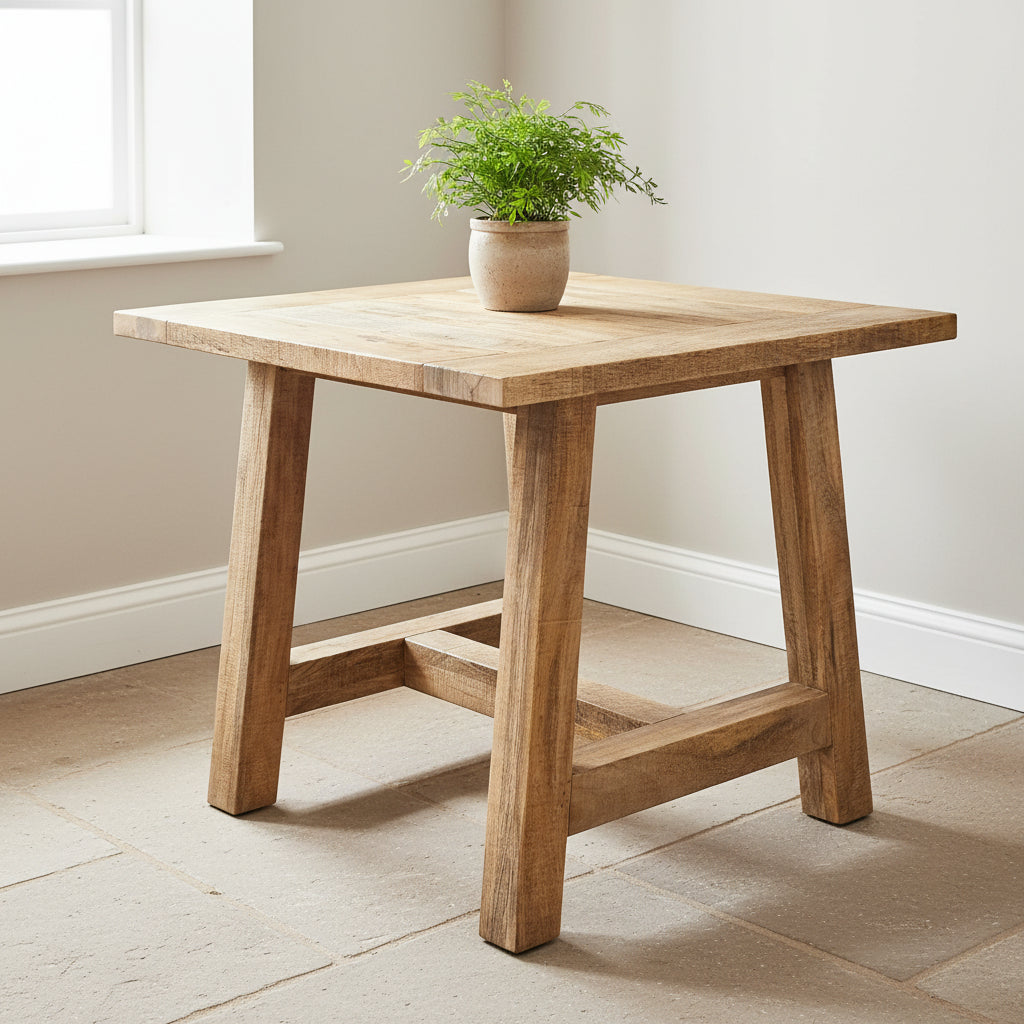 'Severn Mango' Square Dining Table 90X90