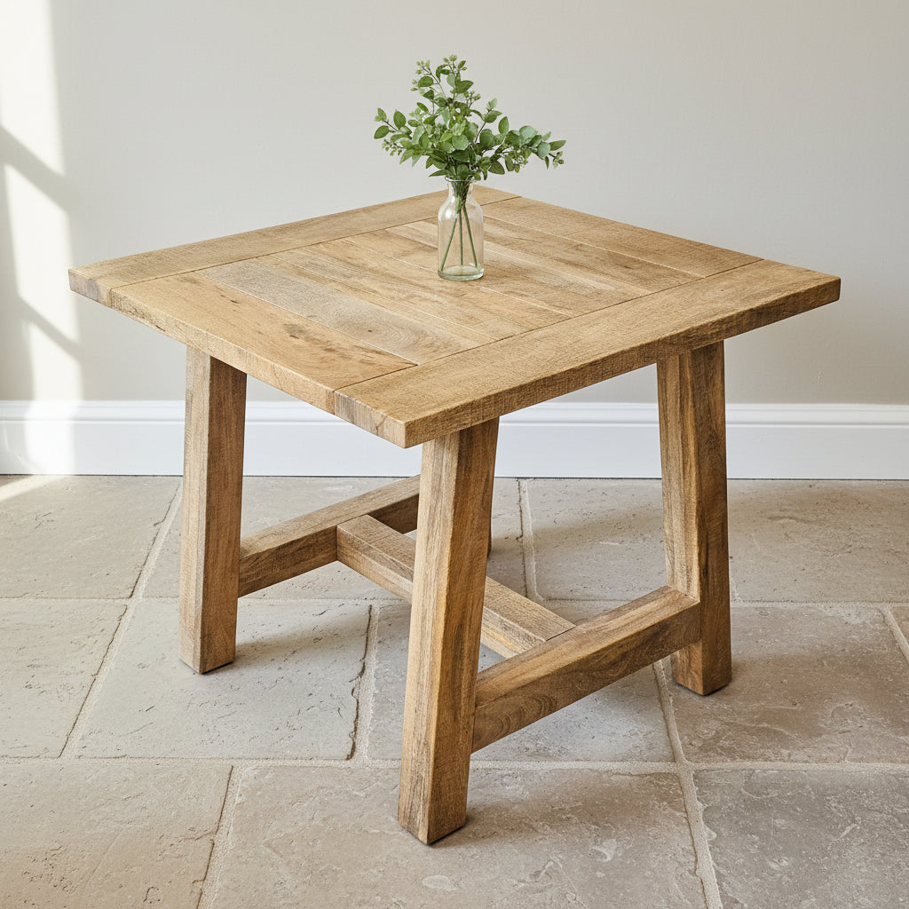 'Severn Mango' Square Dining Table 90X90