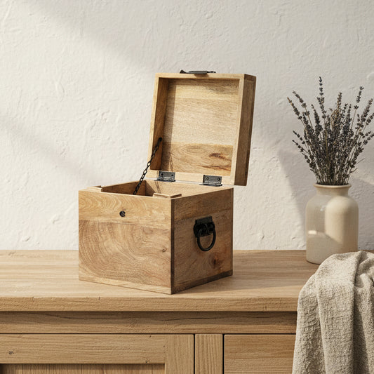 Solid Mango Square Chest Box