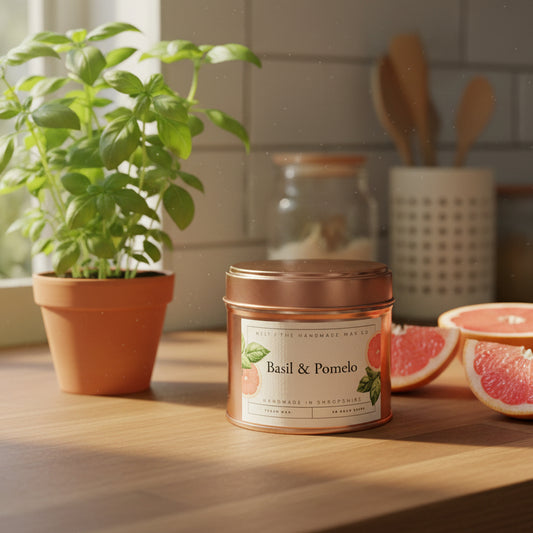 Basil & Pomelo - Tinned Candle