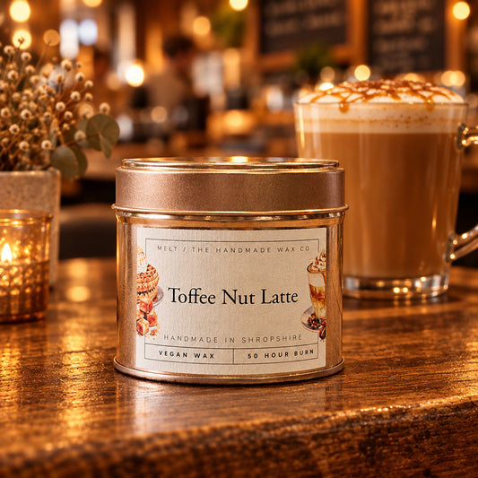 Toffee Nut Latte - Tinned Candle