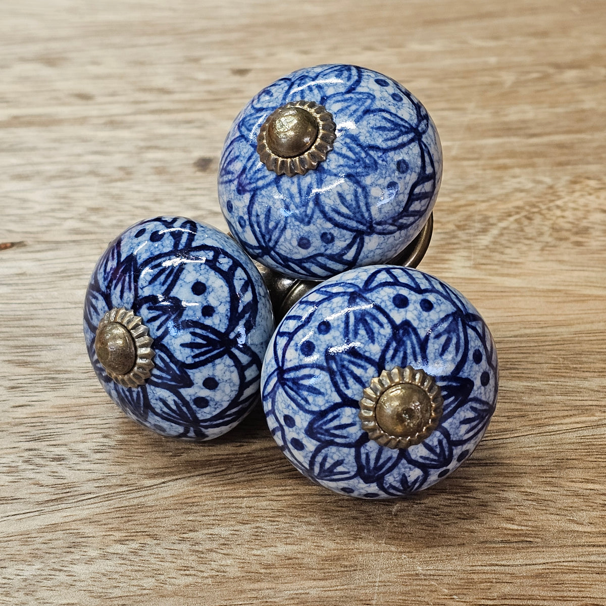 Ceramic Knobs - Blues - Sold Individually