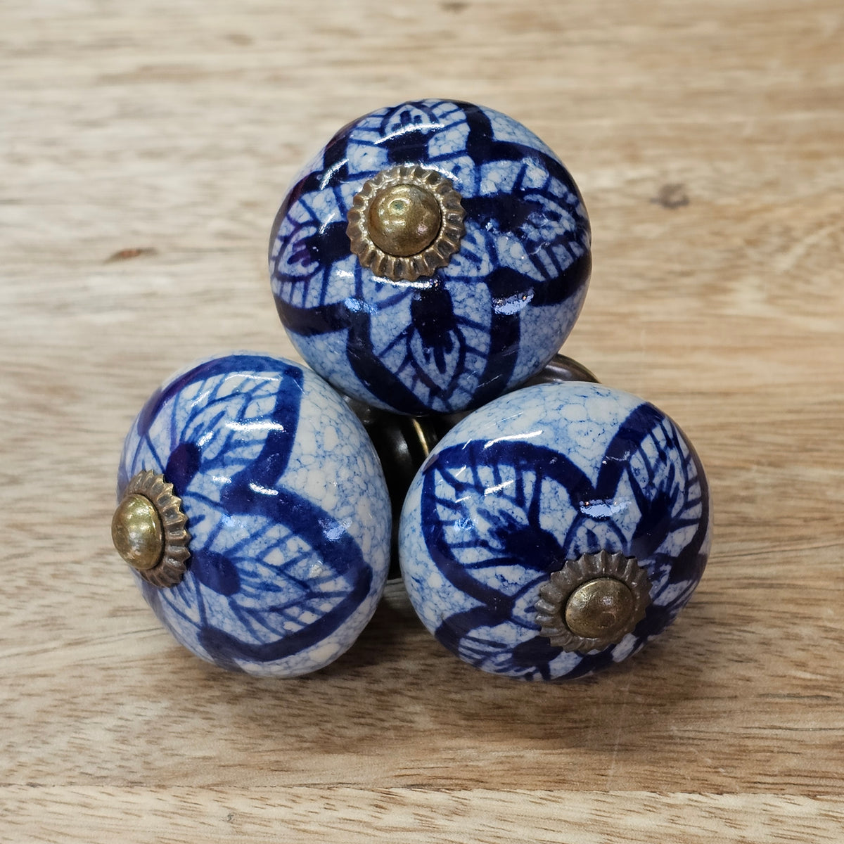 Ceramic Knobs - Blues - Sold Individually