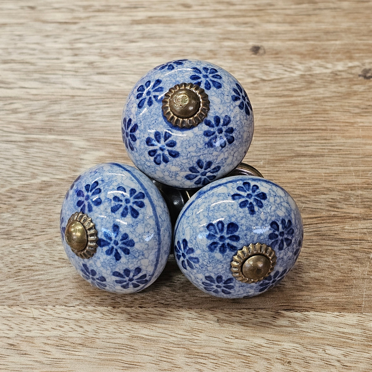 Ceramic Knobs - Blues - Sold Individually