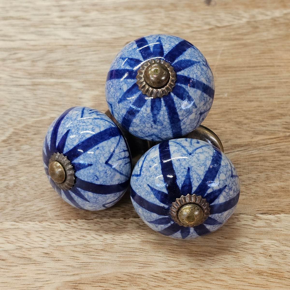 Ceramic Knobs - Blues - Sold Individually
