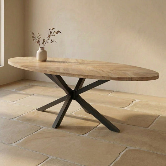Herringbone Dining Table - 4 Sizes