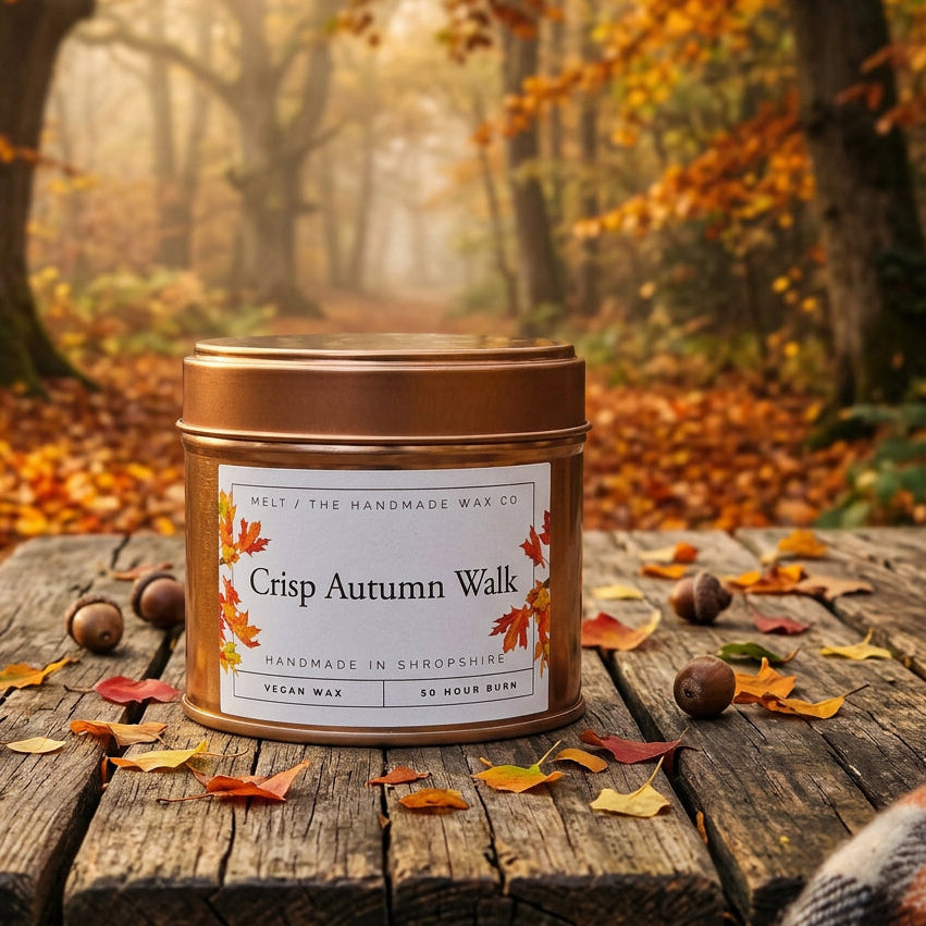 Crisp Autumn Walk - Tinned Candle