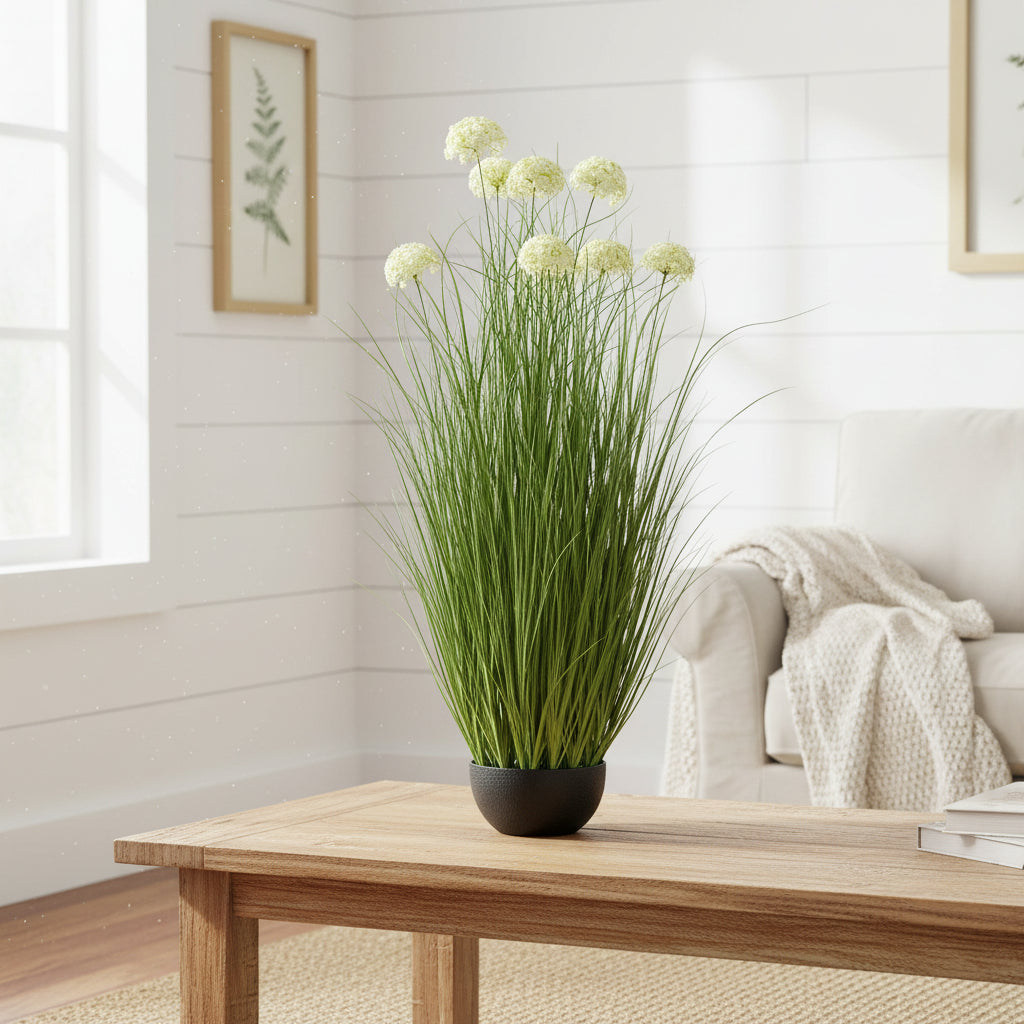 120cm Artificial Allium in Pot