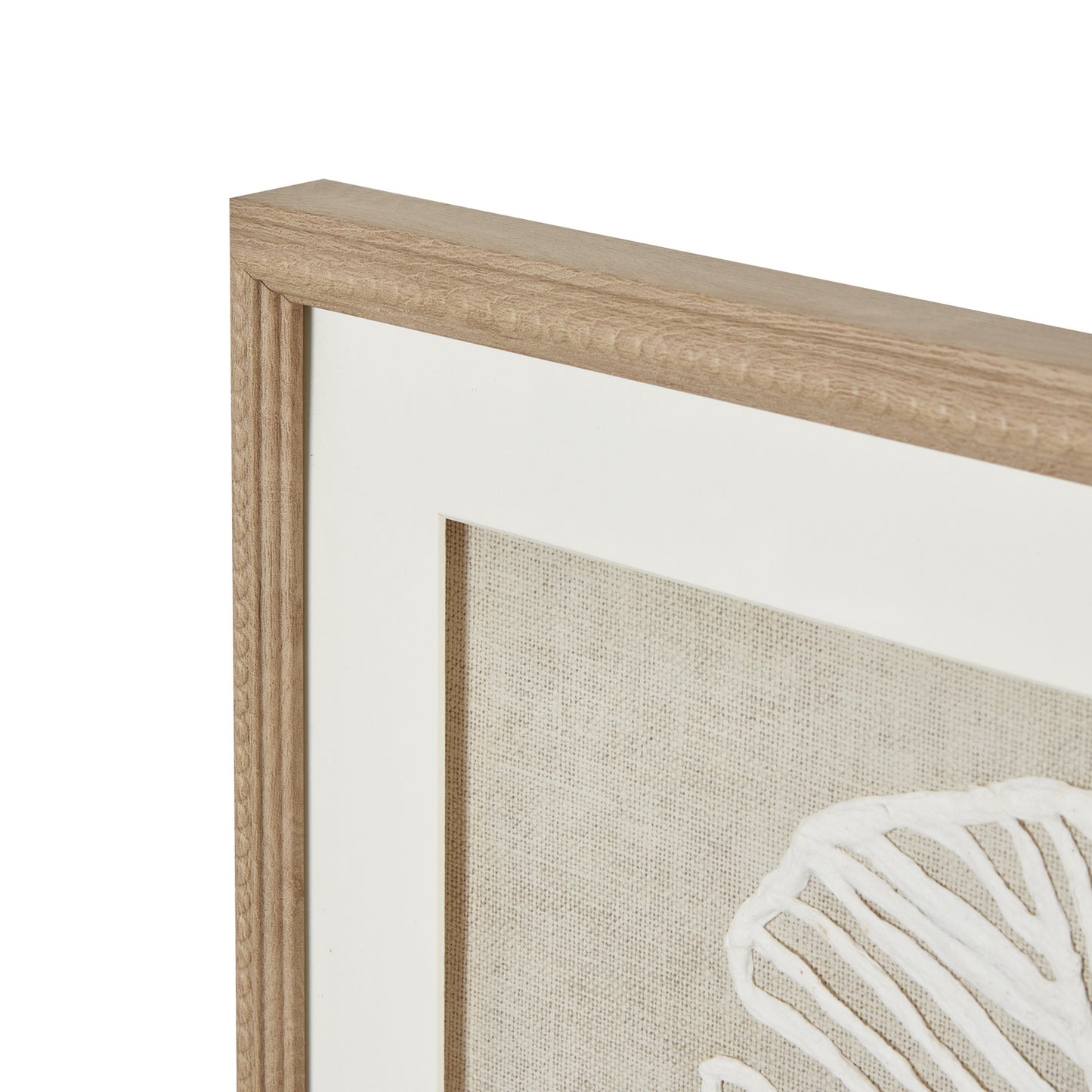 Large Feather Plume - Beaded Frame