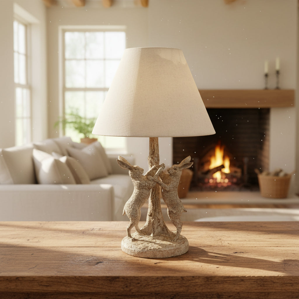 Stonewashed Marching Hares Table Lamp