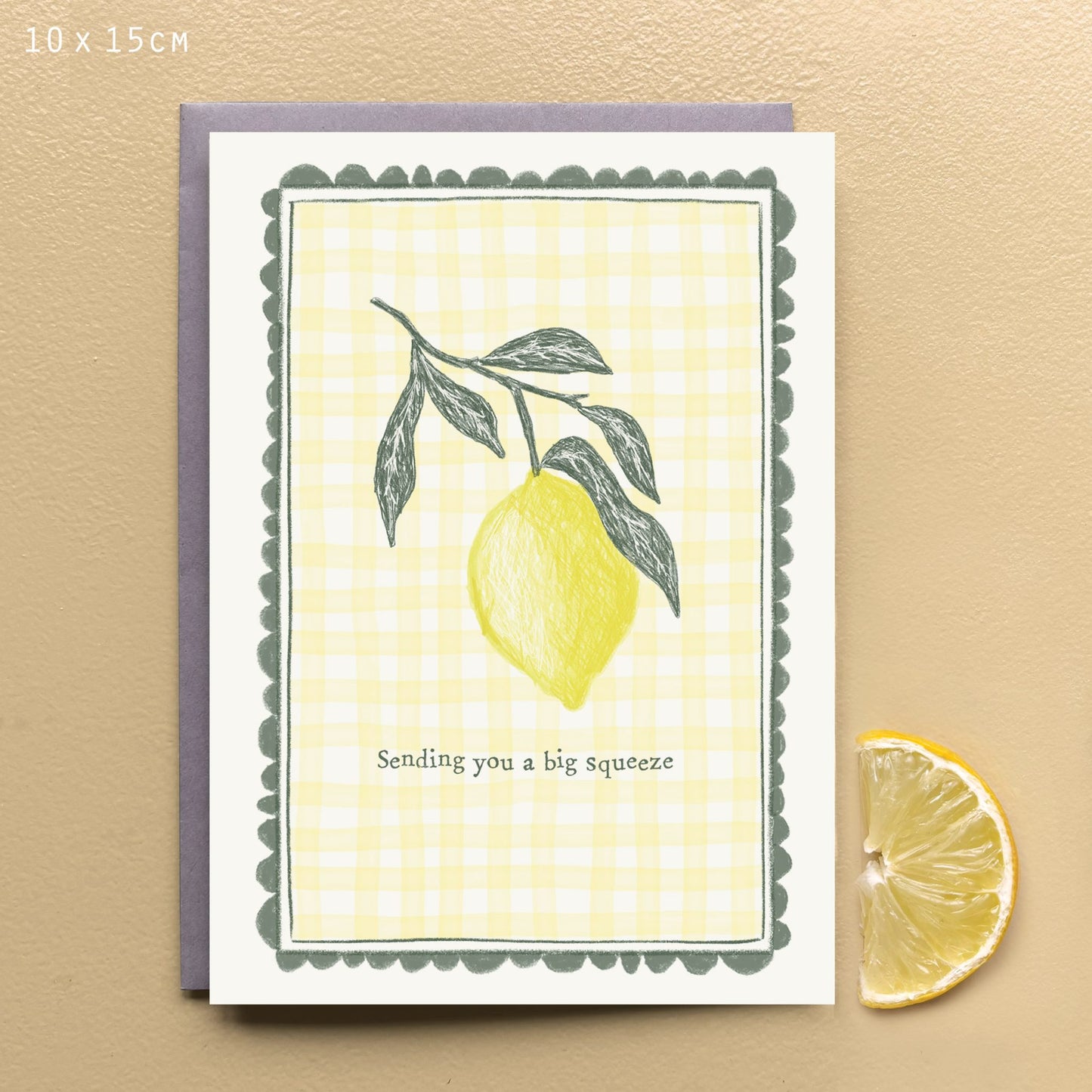 Sending you a big squeeze - Fruity Greeting Card