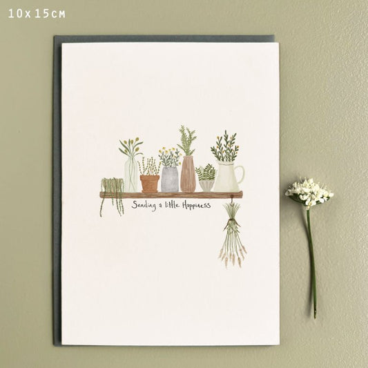 Sending a little happiness - Greeting Card