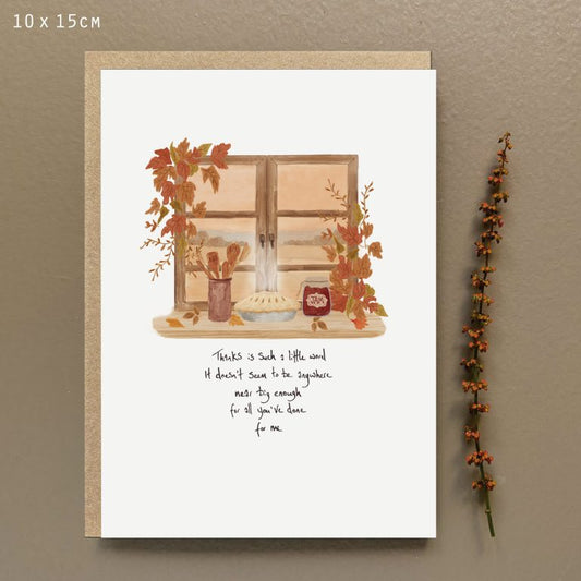 Thanks is such a little word... - Greeting Card