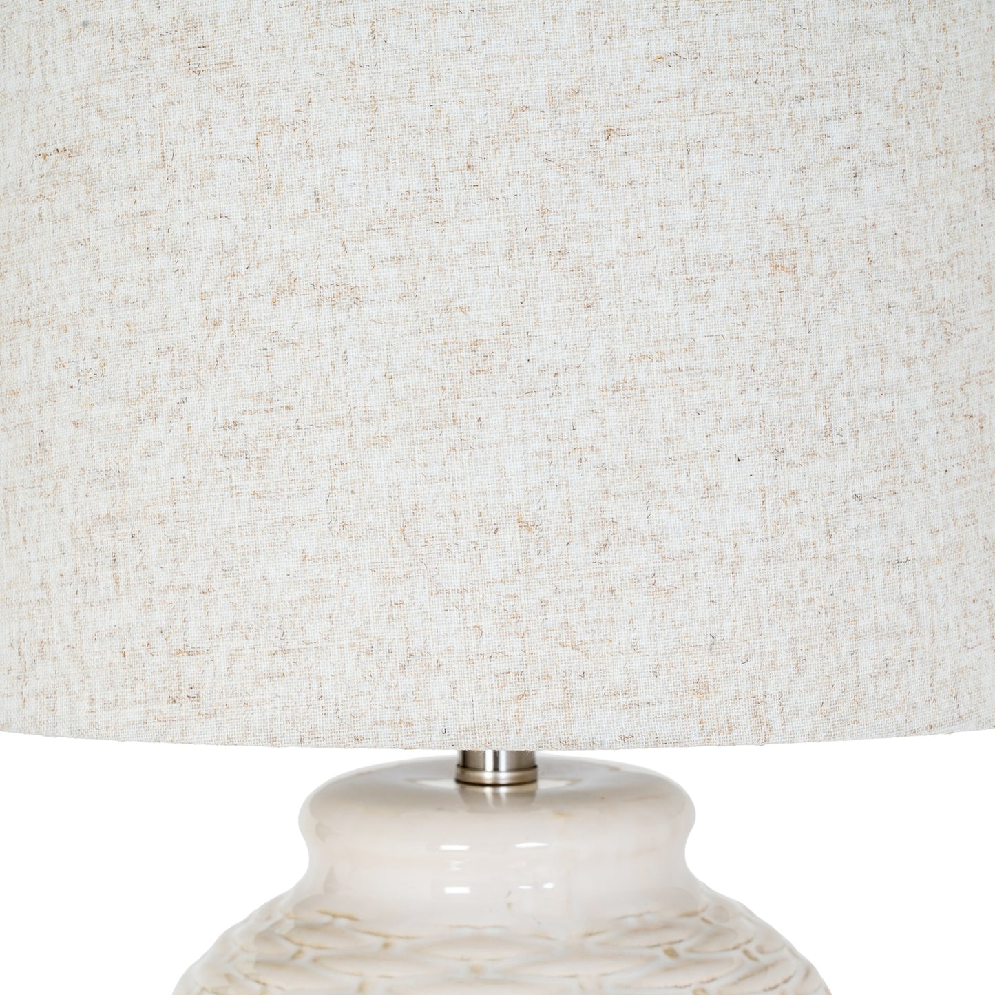 Large Ceramic Basketweave Lamp