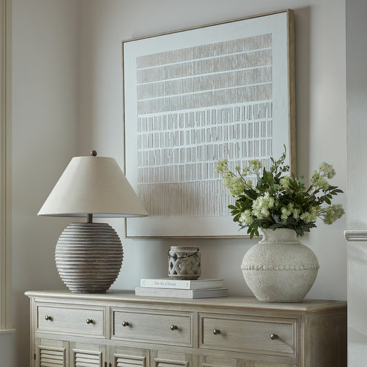 Textured Line Canvas Wall Art