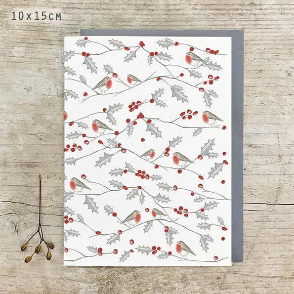 Robin & Holly - Greeting Card