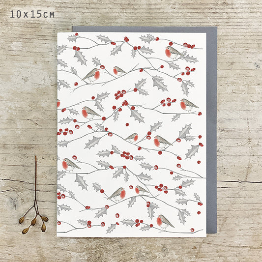 Robin & Holly - Greeting Card