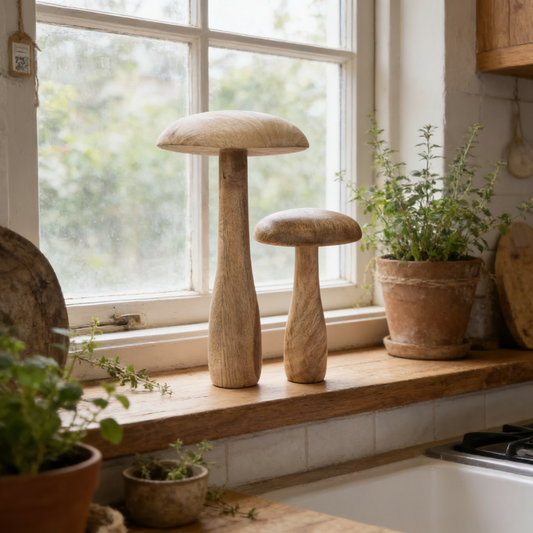 Mango Wood Mushrooms
