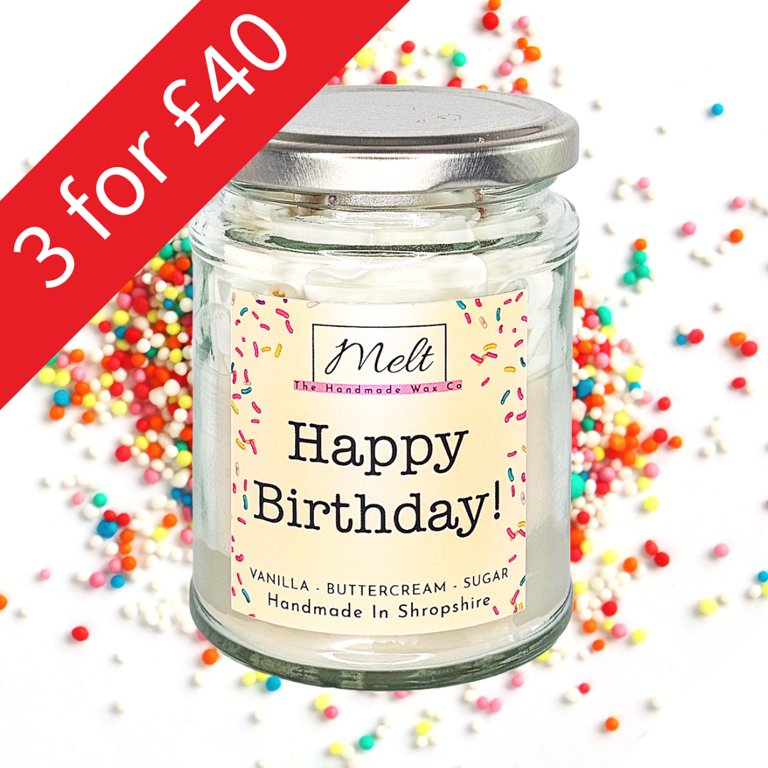 Birthday Cake - Jam Jar Candle