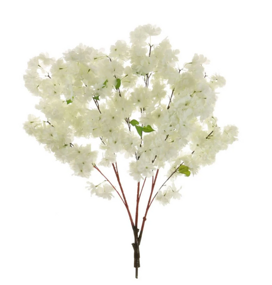 Artificial Cherry Blossom Branches - Ivory/Off-White