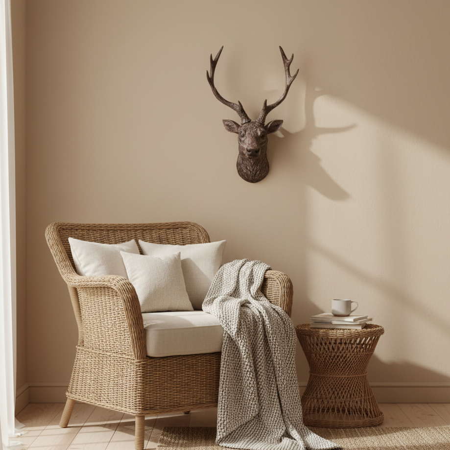 Rustic Stag Head