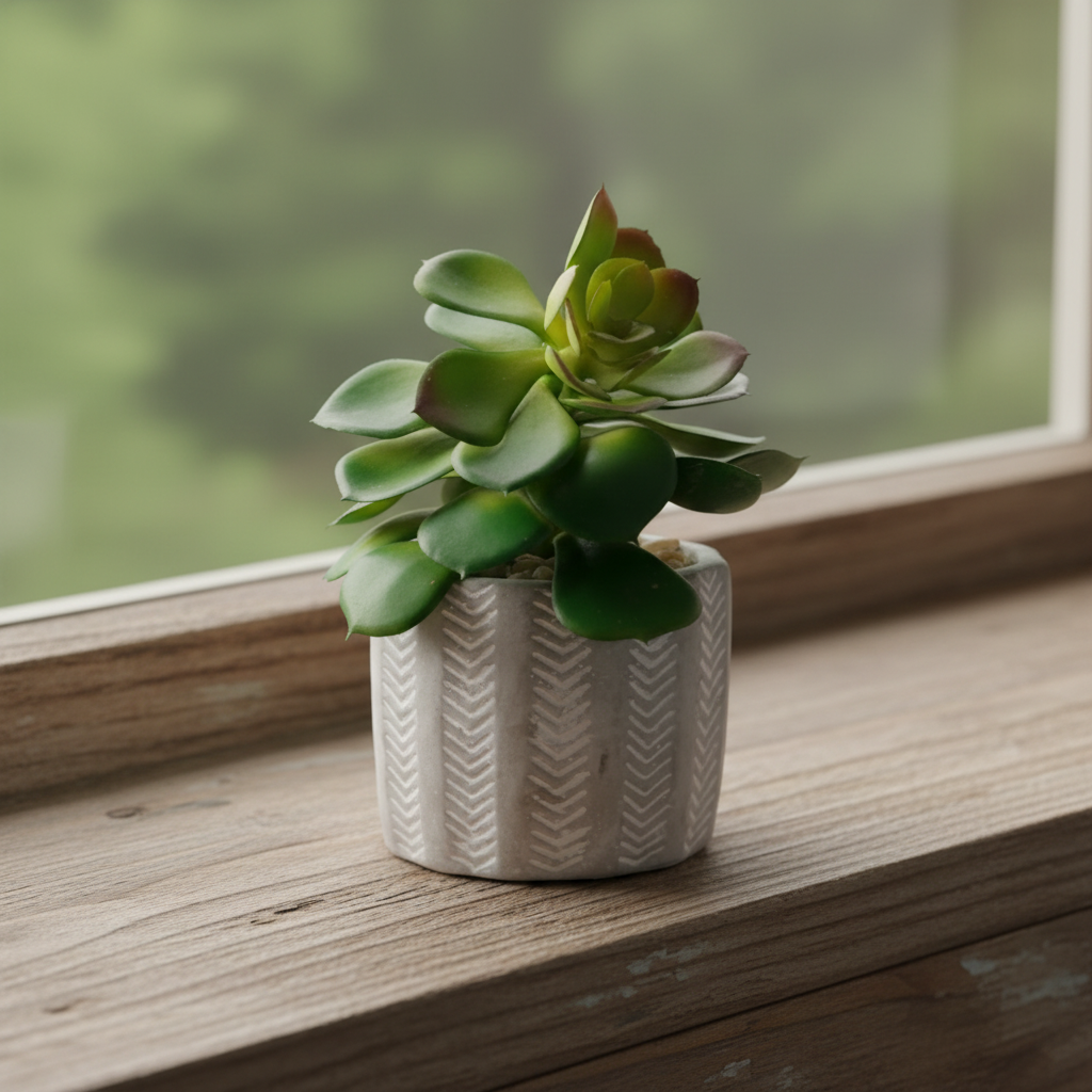 Mini Artificial Potted Succulent