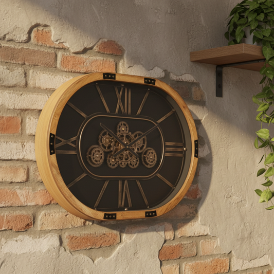 Squashed Large Cog Clock