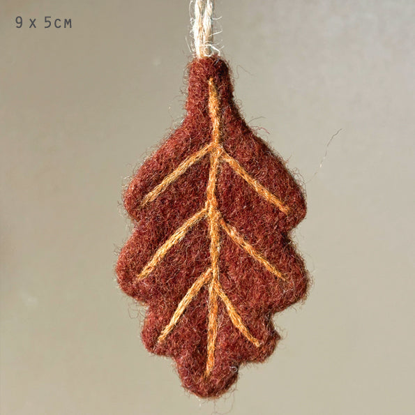 Handmade Felt Autumn Leaves