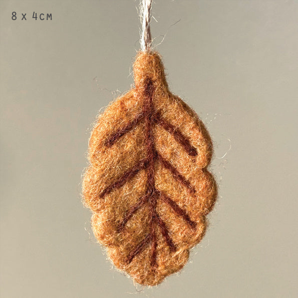 Handmade Felt Autumn Leaves