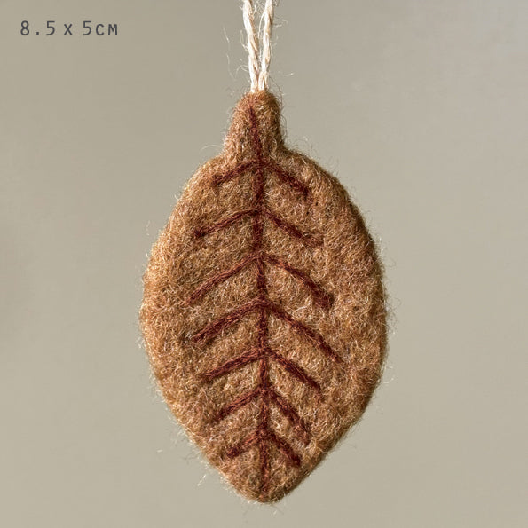 Handmade Felt Autumn Leaves