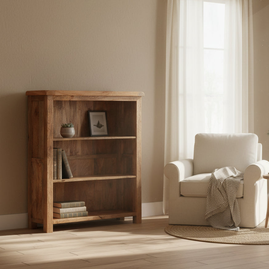 Foxglove Mango Short Bookcase