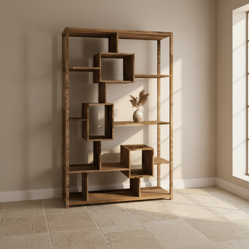Solid Mango Large Display Unit/Bookcase