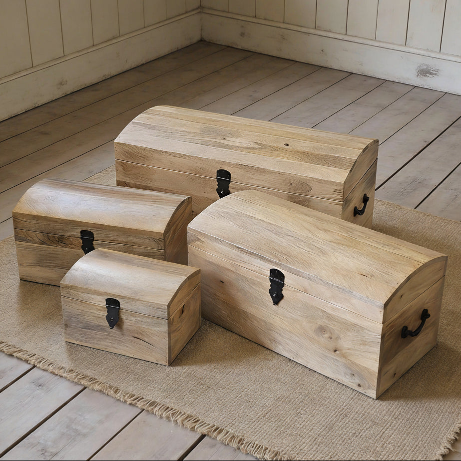 Solid Mango Wooden Treasure Chests