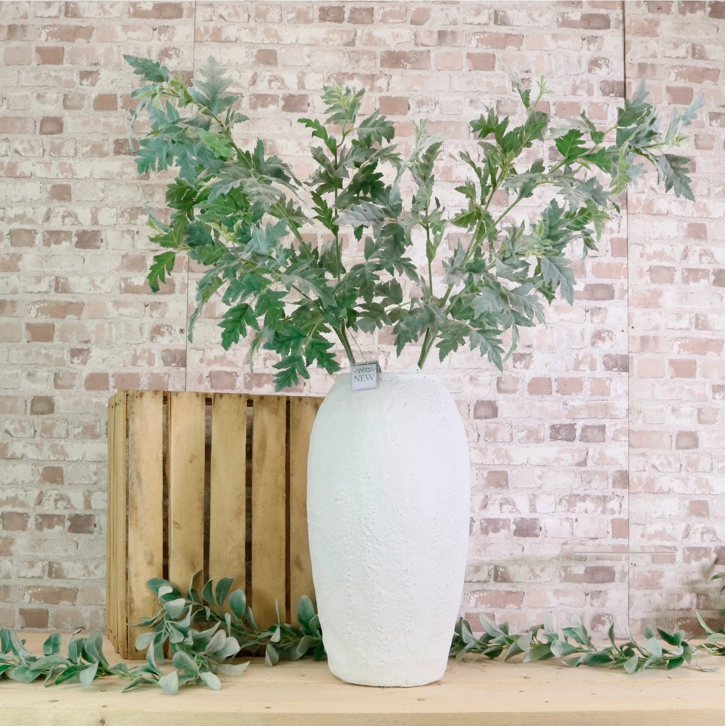Fibre Clay Textured Large Vase - 52cm