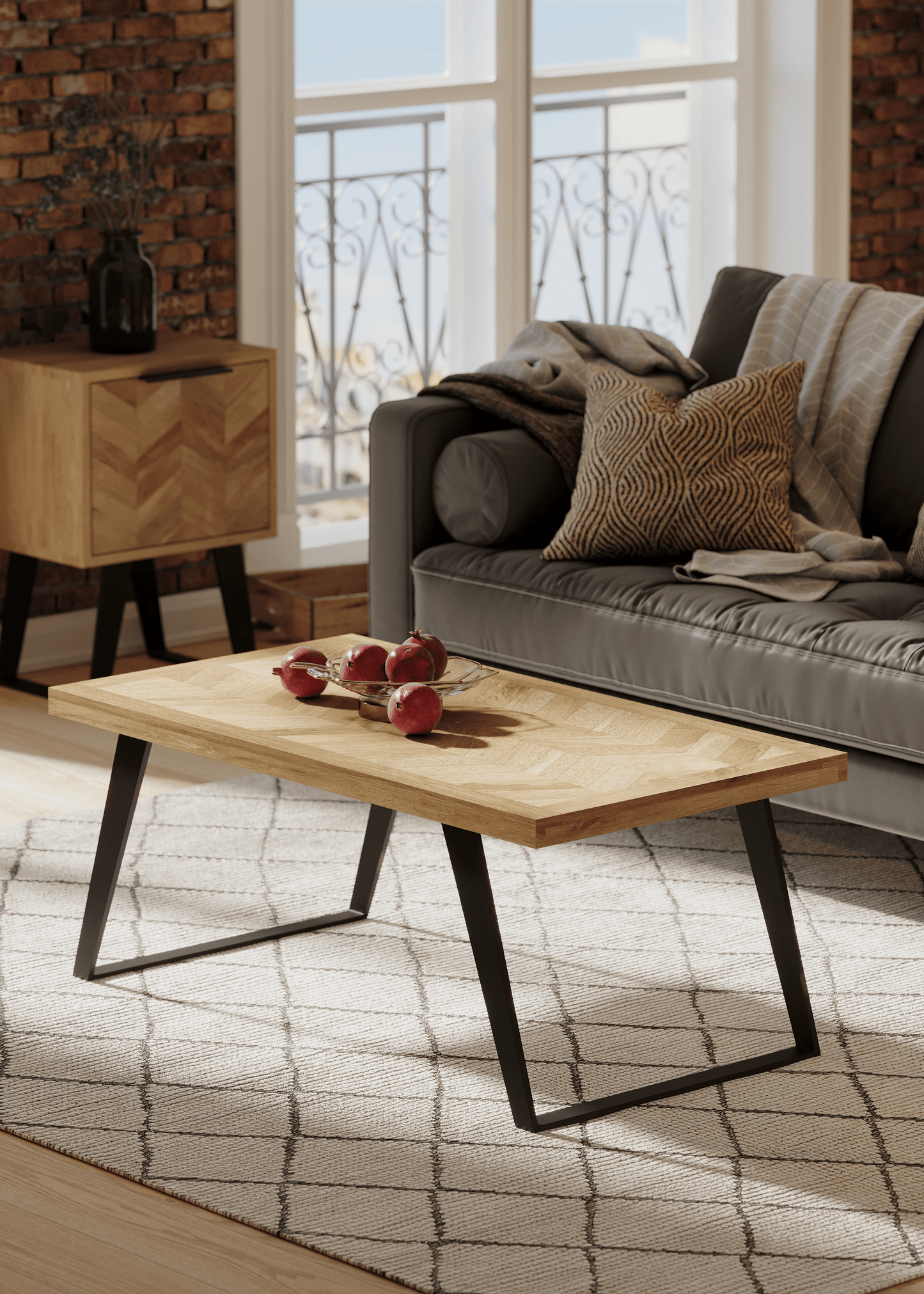 Herringbone Coffee Table