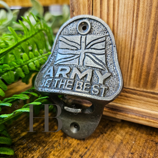 Cast Iron Army Bottle Opener